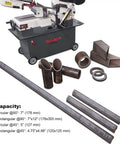 Heavy Duty Metal Band Saw For Pros With 7 By 12 Inch Capacity, 1.5HP Dual Voltage 115V 230V Four Speed Hydraulic Feed