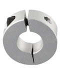 High Quality Anodized Aluminum Alloy Fixed Rings Clamp Collar With Rock Solid Durability And Slick Finish For Drive Shafts Gearbox Gears And Factory Equipment Perfect For Auto Mechanics And Hobbyists Seeking Pro Level Performance, silver split shaft collar