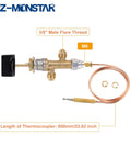 Low Pressure LPG Propane Gas Fire Pit Flame Failure Safety Control Valve Kit With Igniter Assembly and thermocouple