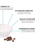 Coffee Filters Eight To Twelve Cup Size 150 Pack For A Boss Brew With Optimum Flavor Extraction Chlorine Free design