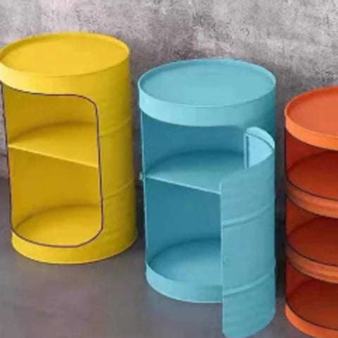 Built Tough Thickened Steel Drum Rack For Heavy Duty Oil Barrel Storage With Non Slip Pads And Reinforced Frame Shop Grade Warehouse Ready Solution in yellow, blue, and orange, showcasing various designs.