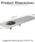 Sleek Countertop Glass Cleaning Machine For Bustling Cafes And Dive Bars Heavy Duty Rust Proof Stainless Steel Pitcher And Cup Washer Drain Groove Dimensions