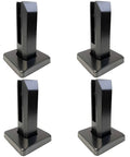 Marine Grade SS2205 Glass Pool Fence Spigot Railing Clamp Built Tough For Coastal Projects Black Finish Heavy Duty Corrosion Resistant
