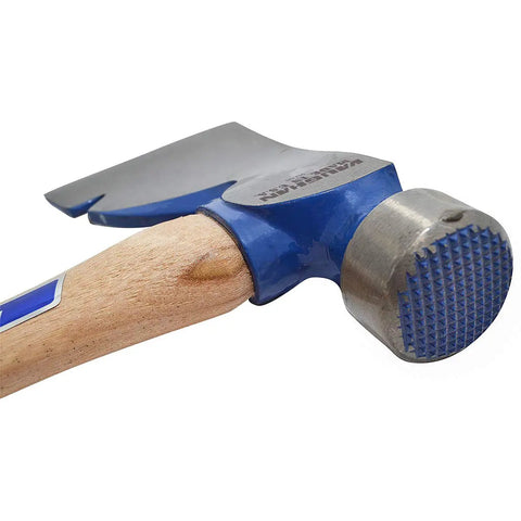 Rig Builders Hatchet For Field Work With 3-3/8 Inch Cutting Edge, 1-3/4 Pound Head, 17-5/8 Inch Hickory Handle, Milled Face visible angle