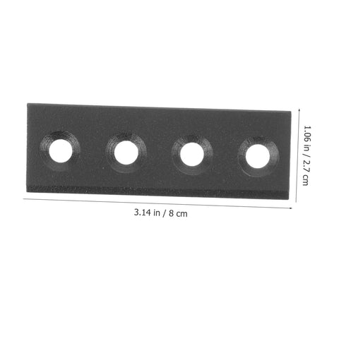 Sturdy Metal Barn Door Track Connector Kit For No Drama Smooth Operation Black Replacement Track Connecting Brace