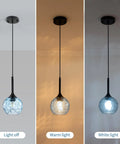 Chill Rustic Glass Mason Jar Pendant Light With Adjustable Cord For Flexible Height, Big Round Canopy, Different Light Modes