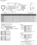 SGMSV-10ADA61 servo motor front and side schematic with external dimensions