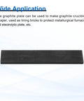 Heavy Duty Rectangle Graphite Block Set 100X20X4mm High Purity Graphite Electrodes Plates Sheets For Metal Melting Casting And Electrolysis