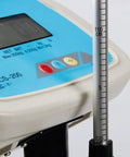 Close-up of Hassle Free Heavy Duty Digital Floor Scale Waterproof with clear display and height measurement ruler.