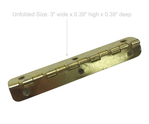 2 Pack 90 Degree Stop Hinges Brass Plated For Wooden Jewelry Boxes Keepsake Boxes Wine Boxes And Wooden Chests Ideal For Gift Boxes