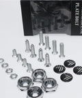 Four Piece License Plate Screws With Caps Fastener Kit For Cars Trucks And Motorcycles No Fuss Easy Install Secure Plate Or Frame Mount Includes Caps