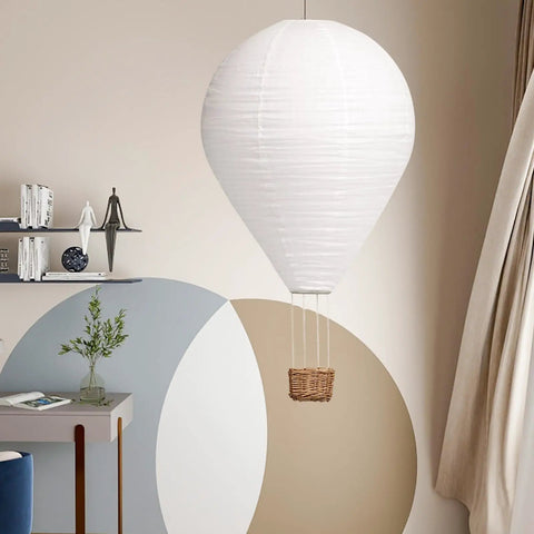 16 Inch Handmade Hot Air Balloon Lantern Lampshade Totally Kid Friendly Hanging Decor Pendant Light Shade For Decorating Childrens Rooms Corridors And Living Rooms No Wires Or Bulbs Included in modern room