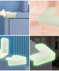Night Light Corner Guards For Furniture And Beds, L Shaped PVC Table And Desk Protectors, Easy Install Baby Proofing, Light Green