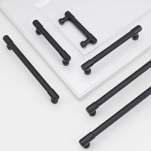 10 Pack 5 Inch Matte Black Cabinet Handles For Kitchen Cabinets And Drawers Alloy Drawer Pulls Solid Cabinet Hardware