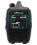 Front view of 2500 Watt Portable Inverter Generator for Camping and RVs, Ultra Quiet 60 DB Gas Power With CO Auto Shutdown.