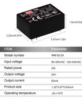 Ultra Compact 24V AC DC Power Supply 2W PC Board Mount featuring compact size and universal input for efficient wiring.