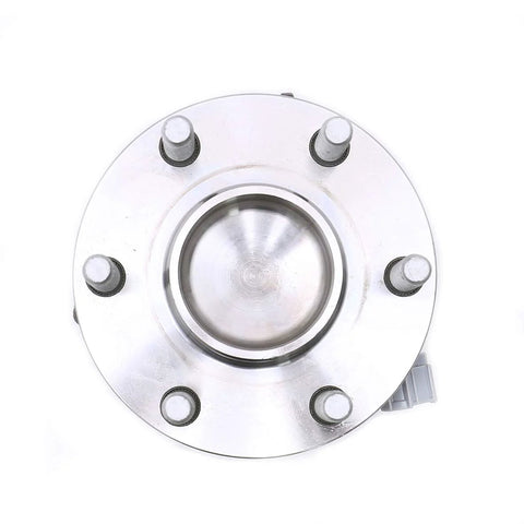 Top view of 2WD Front Wheel Bearing Hub Assembly with ABS Direct Fit Replacement for 2005 2016 Nissan Frontier 2005 2015 Nissan Xterra
