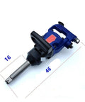 Heavy Duty 1 Inch Drive Pneumatic Impact Wrench Tool Set Loaded With High Torque Air Power And Rock Solid Build For Pro Mechanics Garage Work And Tough Auto Repair Tasks, showing 1 inch drive and robust frame.