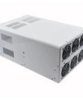 8000W Full Power Three-Phase Switching Power Supply With 380V Input And 12V 24V 36V 48V 60V DC Outputs, Industrial Grade SV-8000-48V Model, Heavy-Duty Power Converter For Industrial Systems And Equipment, white metal housing with cooling fans
