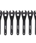 Pro Grade Bike Cone Wrench Set 13 To 19 Mm 7 Piece For Hub Axle Nut Install And Removal Durable Steel Cycling Spanner Kit