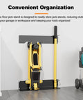Wall Mounted Floor Jack Stand Storage For Racing Jacks 1.5 To 3 Tons, Universal Wall Rack Mount Brackets in garage