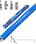 Impact Ready Offset Extension Wrench Set With One Half Inch, One Quarter Inch, And Three Eighths Inch Square Drive Adapters