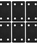 Six Pack Stainless Steel Straight Mending Plates For Wood Furniture Repair With Black Finish Easy To Install No Burr Design Metal Joining Brackets