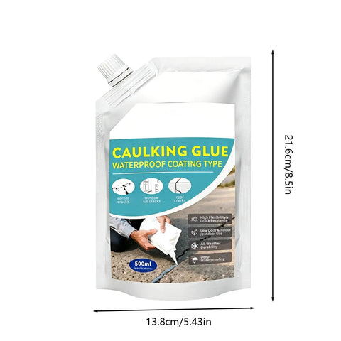 Heavy Duty Concrete Crack Filler Waterproof Self Leveling Sealant Smooth Operator Cement Repair Formula in 500ml pouch.