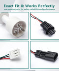 Ice Water Level Sensor Probe Kit Harness Replacement 000016053 For Ice Machines connectors and probe close-up