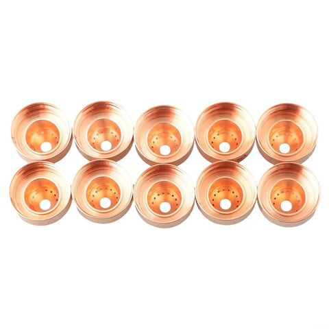 Top Tier 10 Pack Brass Shield For Plasma Cutter PMX 105 Gouging And Cutting Gear, Industrial Welding Supply Built Tough To Handle Extreme Heat Spit With Zero Hassle - replacement brass shields, 10 count.