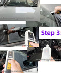 White handheld allsun ultrasonic leak detector for automotive/HVAC with dual LEDs and 2 sensors.