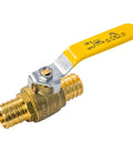 Five Pack 1 Inch By 1 Inch PEX Ball Valve Full Port Water Shut Off Kit brass valve with yellow handle