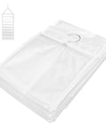 Hella Roomy White PVC Closet Hanging Storage Bag featuring nine spacious compartments, foldable design, ideal for clothing organization.