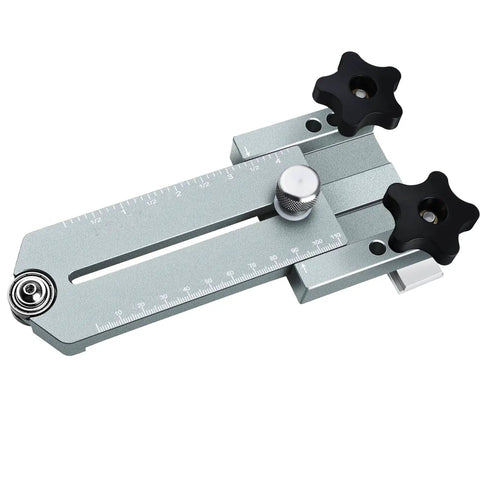 Ultra Thin Ripping Jig For Table Saw And Router Band Saw Aluminum Alloy Woodworking Guide With Inch Scale Fits T Tracks