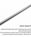Four Pack 8 mm By 400 mm Case Hardened Chrome Linear Rods For 3D Printers DIY CNC Machines Precision Shafts With Chrome Plating Hrc 62 Tolerance From 7.97 To 7.995 Mm