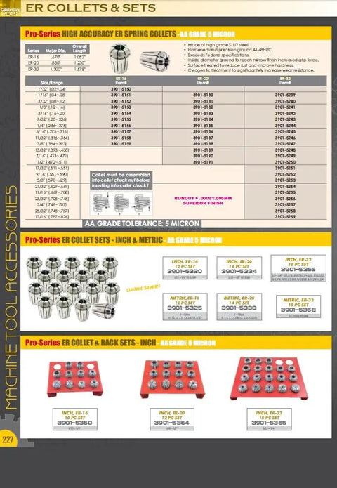 ER40 Spring Collet Nine Sixteenths Inch High Grade Tool Steel Hardened And Precision Ground For Milling And Lathe Spindles