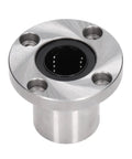 Linear Motion Bearing Flange Ball Set Kit For Equipment And Machines, Low Friction Precision Guide For Digital Coordinate Measuring Equipment, Heavy Duty Steel Material, Reliable Long Lasting Performance, Versatile Use Across Various Machines, flange bearing close-up
