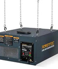 Three Speed Remote Controlled Air Filtration System With Five Micron Outer Filter And One Micron Inner Filter Hanging Dust Collector For Woodworking Garage 300 350 400 CFM