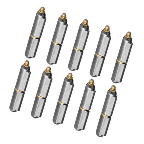 10-pack stainless steel weldable hinge with grease zerk, 6-inch weld-on for gates and trailers.