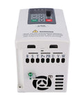 2.2KW 380V VFD Variable Frequency Drive Inverter For 3 Phase Motors Beefy Torque Speed Controller For CNC Spindle Fans Pumps Conveyors And Industrial Equipment Wide 0 To 400Hz Range front view with terminal labels
