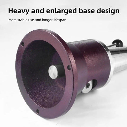 No Sweat Ring Size Adjustment Machine For Jewelry Enlargement And Reduction With Laser Etched Gauges and Heavy Duty Steel Frame upper view of heavy base design.