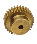 0.7 Module Brass Spur Gear 100 Teeth With Step Shaft 3mm Bore Straight Teeth Mechanical Transmission Gear Copper Gear For DIY Machining