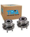 Rear Left And Right Wheel Bearing And Hub Assembly Set For 2020 To 2025 Ford Explorer Police Interceptor Utility And Lincoln Aviator Two Piece Beefed Up Heavy Duty Replacement Kit shown with branded box packaging.