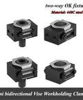Precision Machinist Vise With M6 M8 M10 M12 Clamping For CNC Multi-Station Batch Work, Heavy Duty 440C Steel mini clamps.