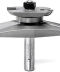 Carbide Tipped Traditional Raised Panel Router Bit With Back Cutter Fifteen Degree Three Eighths Inch Diameter And One And Three Eighths Inch Cutting Depth Pro Grade Cabinet Making Tool For Cabinets And Woodworking Pros