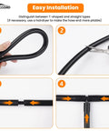 Automotive Vacuum Hose Kit With 6 Five Foot Hoses 64 Hose Connectors 24 Clamps Silicone Vacuum Tubing For Cars installation process