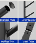 Get Your Shred Stacks Right With This Rad 6 Tier Skateboard Wall Mount Rack Upgraded plugs and steel tubes design details.