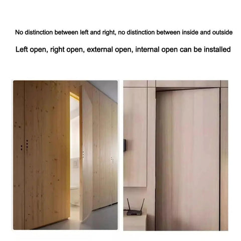 Concealed Door Hinge Set Two Pack Zinc Alloy 180 Degree Adjustable Folding Cross Hinge For Bedroom Living Room Cabinets And Cupboards Silver Finish