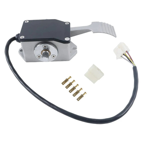 Heavy Duty Throttle Accelerator Foot Pedal Straight Swap For Curtis Electric Forklift Golf Cart Efp 005 Efp713 0502 with wiring and terminals.