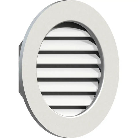 Round Gable Vent With Tough PVC Build And Flat Trim Frame 1x4 Attic Vent Weatherproof And Low Maintenance 12x12 Opening